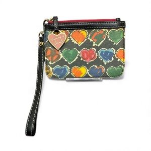 Dooney & Bourke Multicolor Heart Wristlet